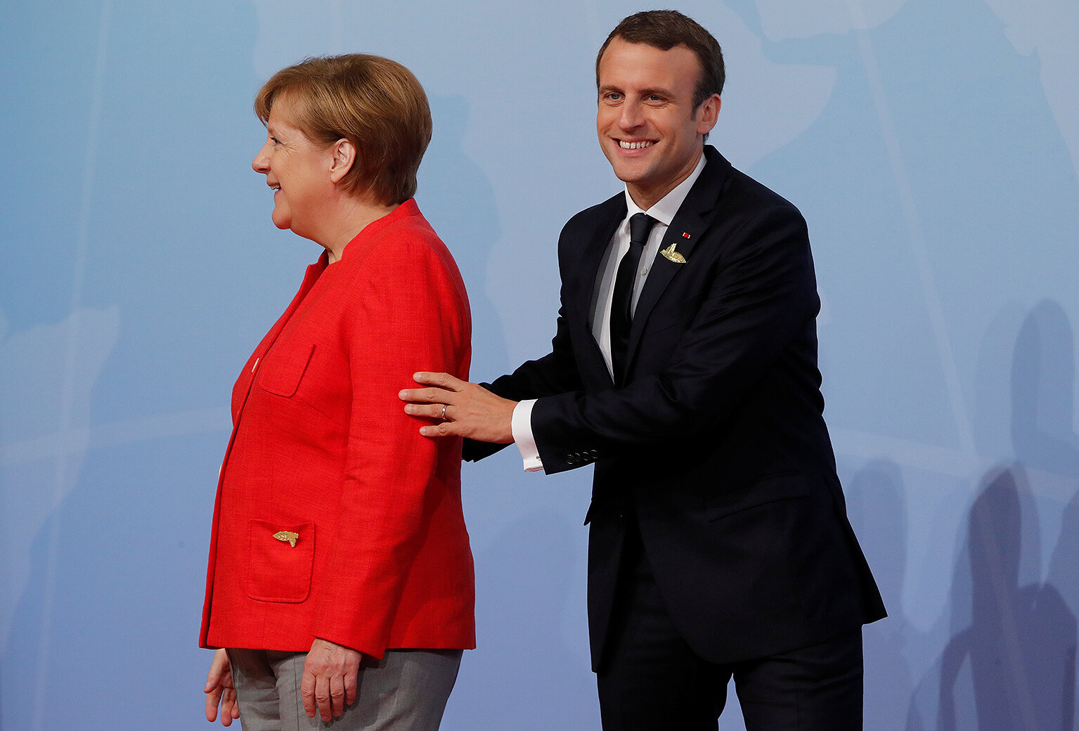<p>Канцлер Германии Ангела Меркель и президент Франции Эммануэль Макрон&nbsp;</p>