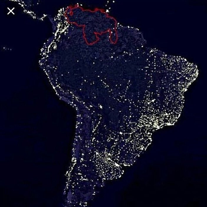 <p>Венесуэла из космоса</p>