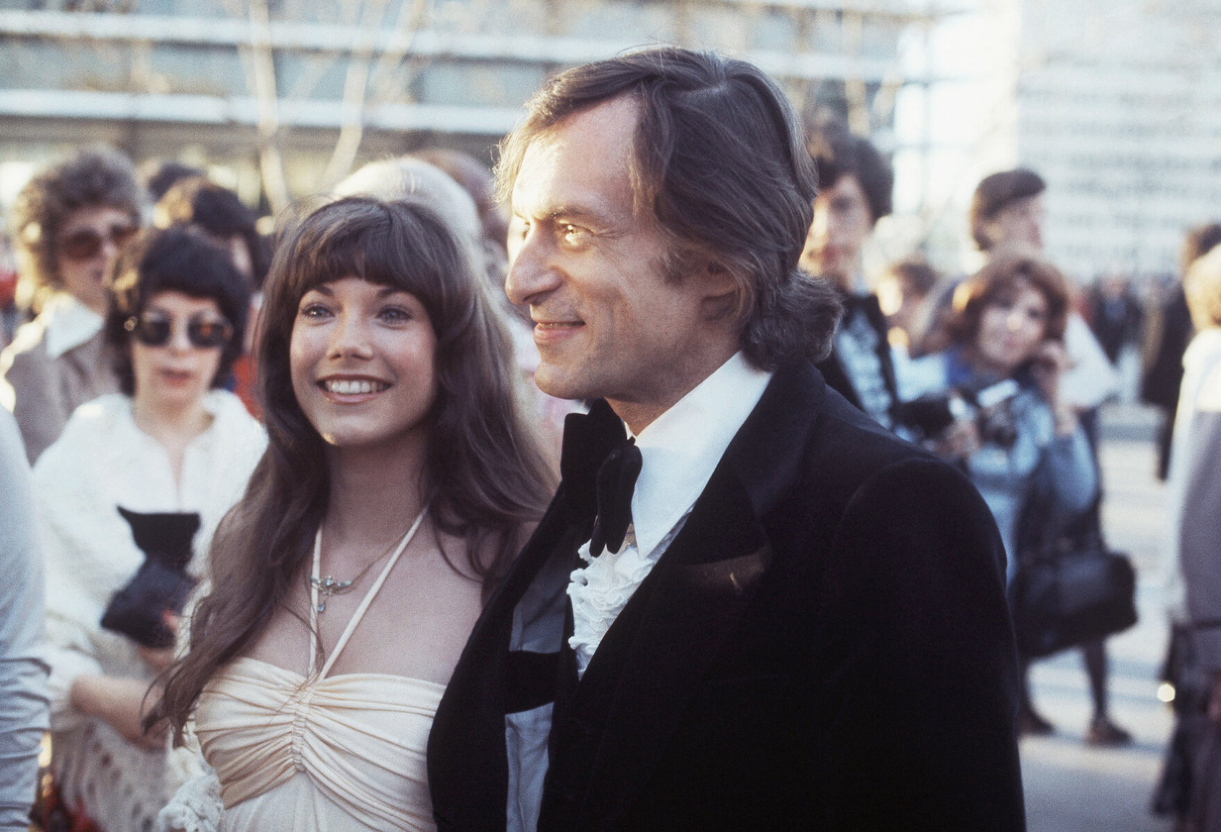 <p>Хью Хефнер на ежегодной премии Киноакадемии в Голливуде с актрисой Барби Бентон, 1973 год.</p>

<p>&nbsp;</p>