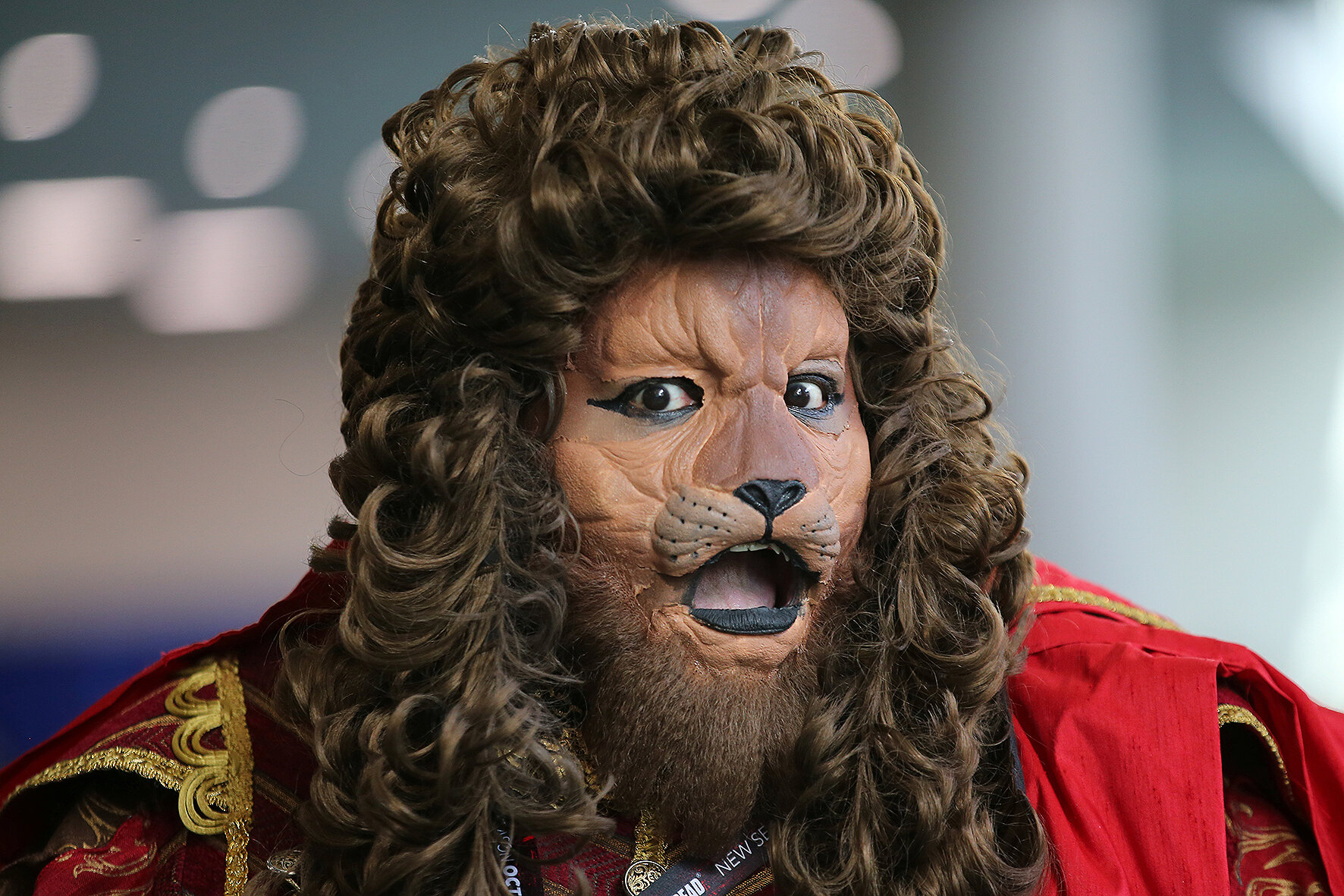 <p>Участник Комикона в костюме льва из книги &laquo;Удивительный&nbsp;Волшебник&nbsp;из&nbsp;Страны Оз&raquo;</p>