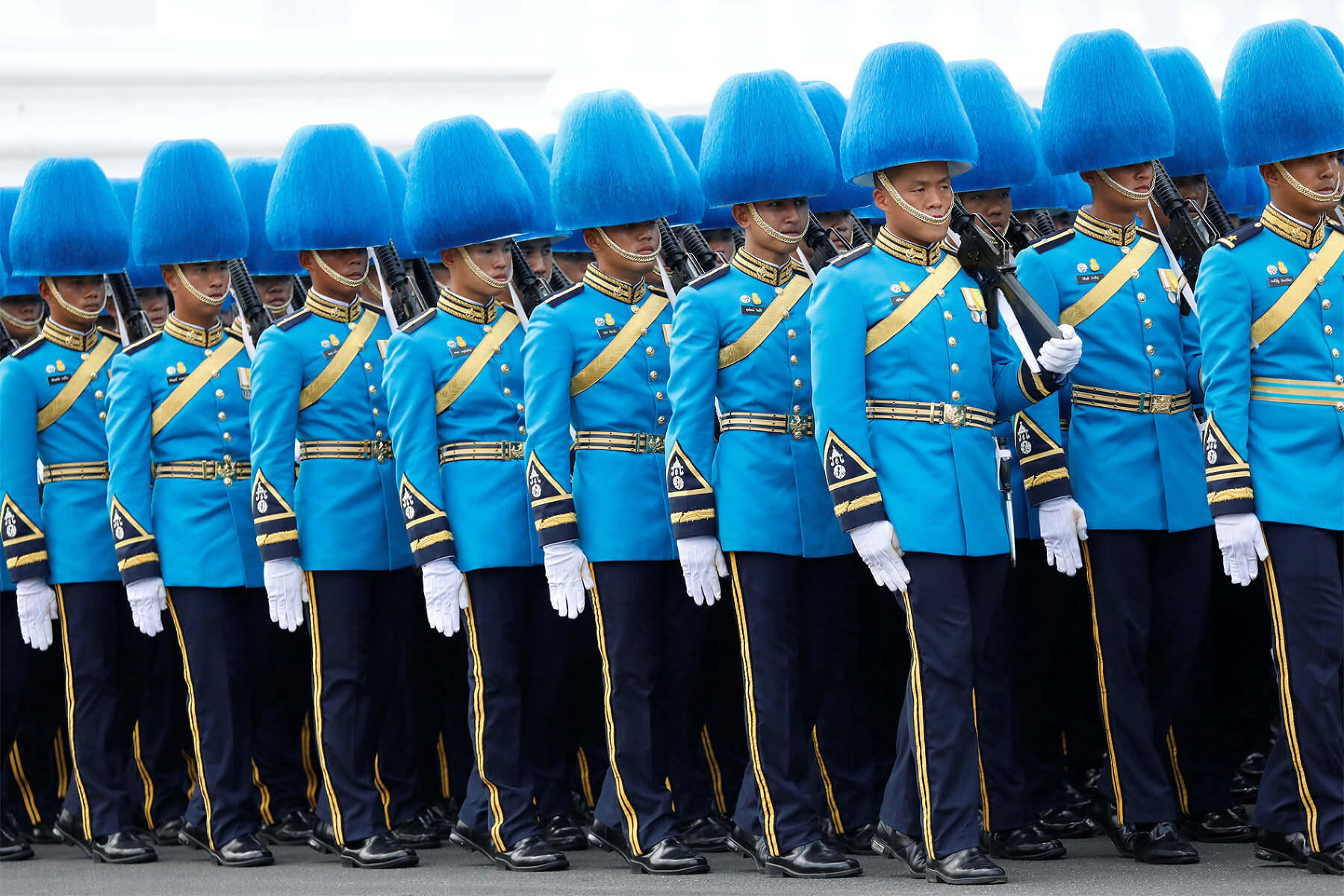 <p>Гвардейцы Военно-воздушной академии Таиланда.&nbsp;</p>