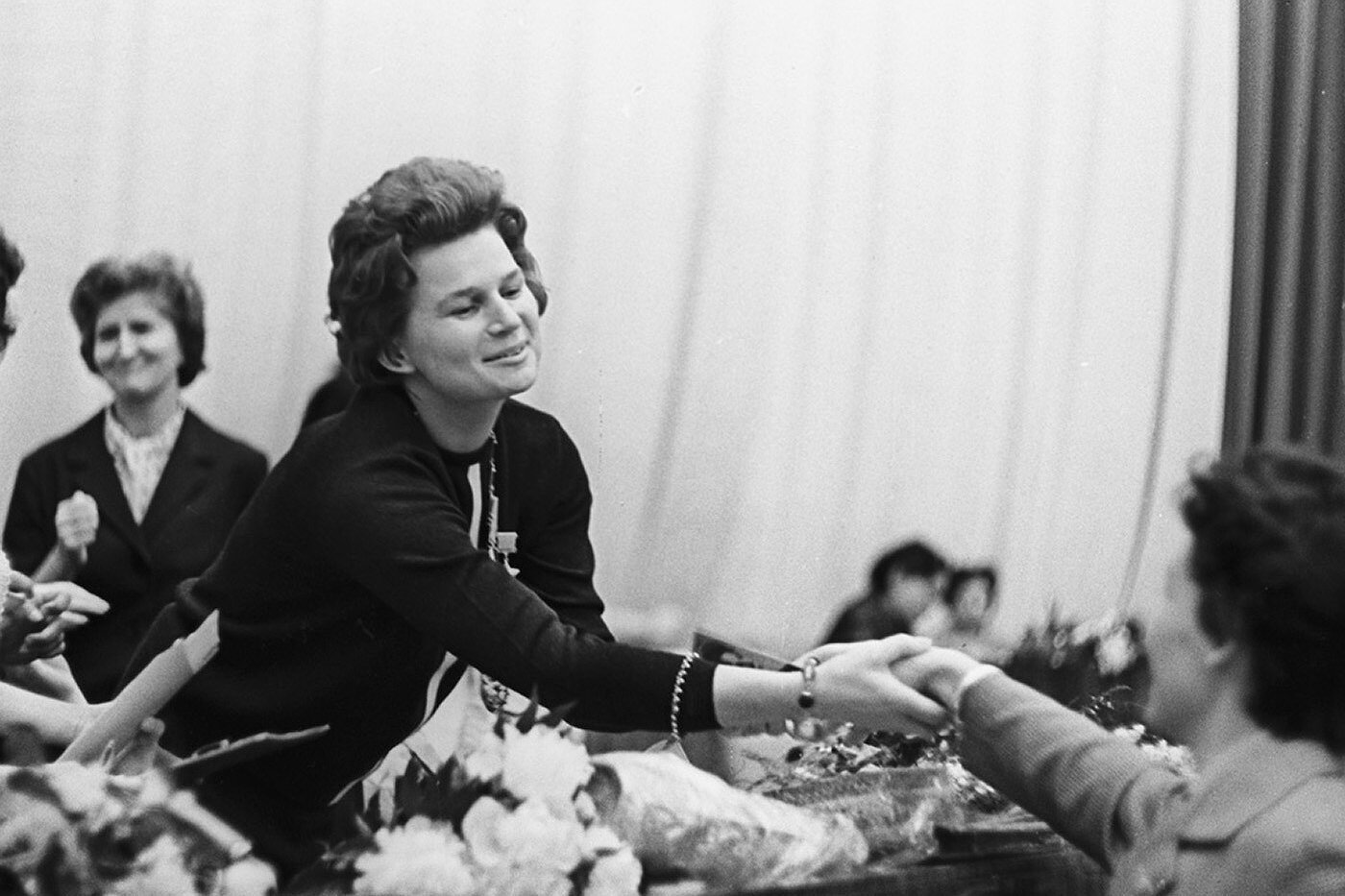 <p>Герой Советского Союза Валентина Терешкова на Международном Женском Конгрессе в Москве, 1963</p>