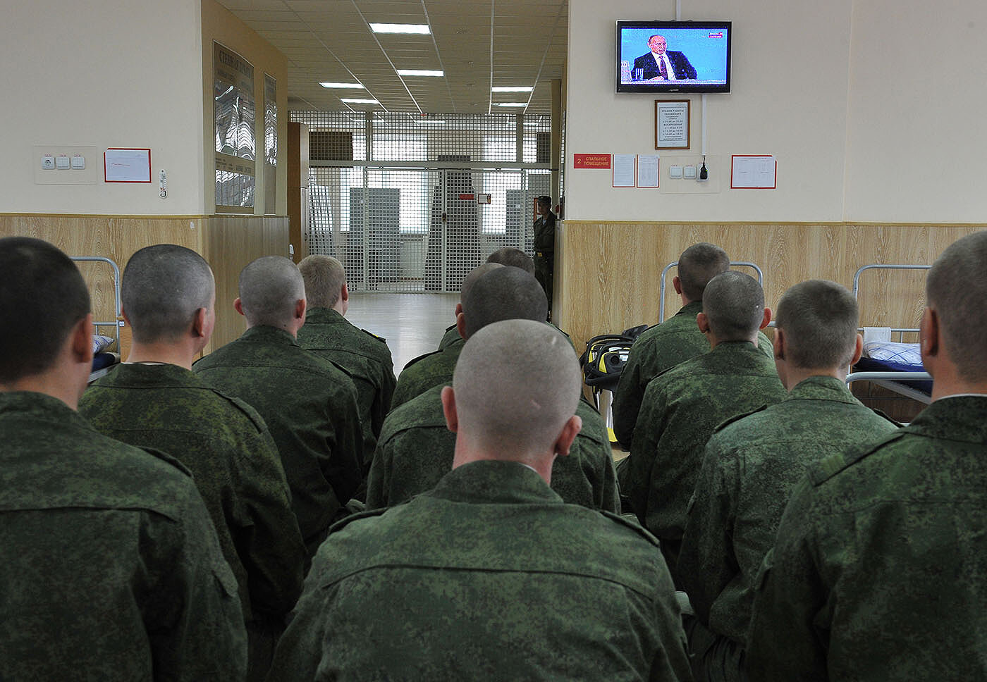 <p>Рязанская область, 2017 год. Трансляция в воинской части</p>
