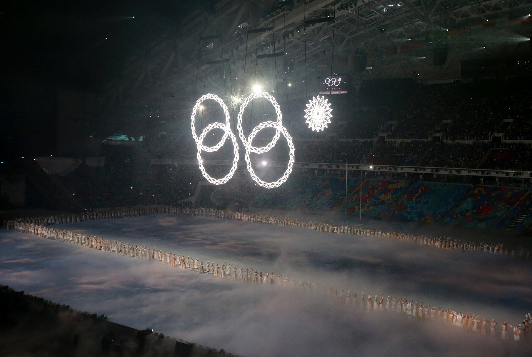 <p>Открытие Олимпийских игр в Сочи, 2014 год</p>