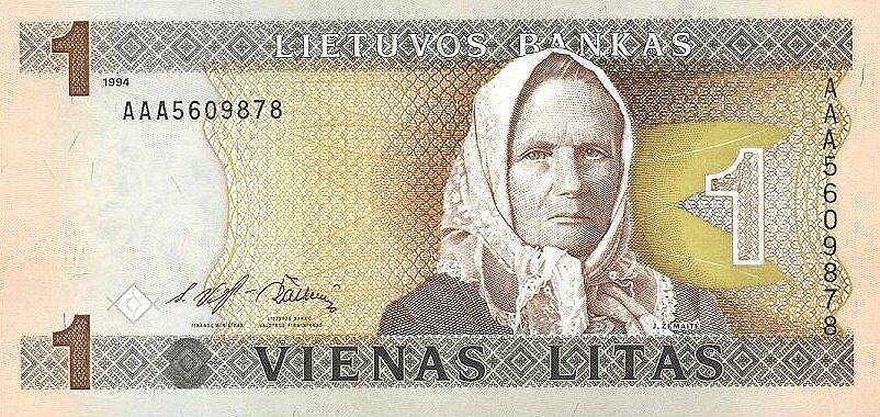 Литва — лит. В 1993 году в Литве был введен литовский лит. 1 лит состоял из 100 центов. В зону евро Литва вступила в 2015 году.